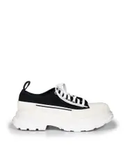 Black Tread Slick Chunky Trainers