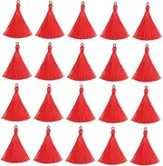 Gogogmee 20pcs Hanging Tassel Pendant Earrings Keychain Jewelry Supplies Elegant Tassels for Craft Projects and Earring Decorations