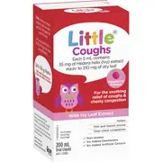 Little Coughs Cough Syrup Raspberry Flavoured 200mL
