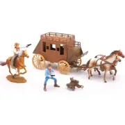 New-Ray Western Playset Stagecoach