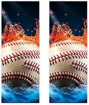 Hand Towels for Bathroom,Gym Towels for Working Out,Sports Towel,Baseball Flame Sports Water,2-Pc