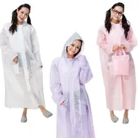 在飛比找momo購物網優惠-【東伸】荷葉邊夢幻蕾絲大衣型雨衣(雨衣 風衣 大衣)