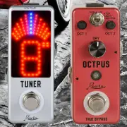 Rowin LEF-3806 Octpus Octaver Digital Micro Guitar Effect Pedal + Tuner Deal New
