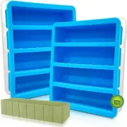 Silicone Butter Mold with Lid, Walfos Non-Stick Butter Tray Fits Standard Butter