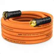 Garden Hose 25 ft x 5/8", NON-EXPANDING Flexible Water Hose, Kink Resistant L...