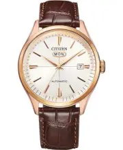 CITIZEN Men Analog Automatic Casual Watch Classic Dress White Dial Waterproof Ro