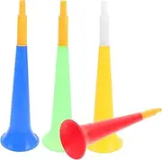 HOOTNEE 4pcs Soccer Horn Playthings Cheering Trumpet for Football Games Parties and Concerts Safe Noise Maker Fun Sports Event Props