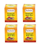 @ Indian Traditional Hari Darshan Kumkum Roli Tika For Pooja Set Of 4 Y270