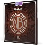 D'Addario Guitar Strings - Acoustic Guitar Strings - Nickel Bronze - For 6 String Guitar - Natural, Clear, & Focused Tone - NB1152 - Custom Light, 11-52