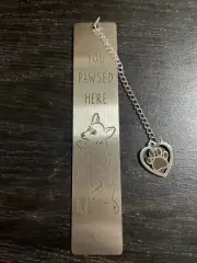 You Pawsed Here Corgi Butt Bookmark Metal