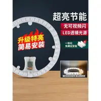 在飛比找ETMall東森購物網優惠-led吸頂燈方形圓形燈芯燈條燈盤替換磁吸節能照明燈光源方型直