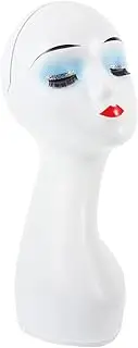 VICASKY Mannequin Wig Holder Stand for Displaying Wigs Hats Accessories Versatile Head Model with Smooth Surface for Professional Use for Styling Drying Design