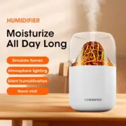 Portable Air Humidifier Simulated Crackle Volcano Car Fragrance Diffuser Nanosca