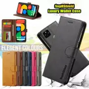 For Google Pixel 5 Wallet Case Card Slots Shockproof Magnetic Leather Flip Cover