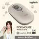 【Logitech 羅技】POP MOUSE 無線藍牙滑鼠 迷霧灰