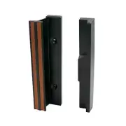 Patio Door Mortise Handle Black Extruded Inside Diecast Outside C-1058