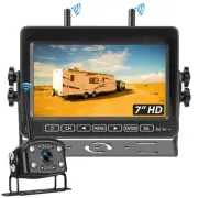 RV Wireless Backup Camera with 7-in 1080P Monitor, RV Camera System for Trail...