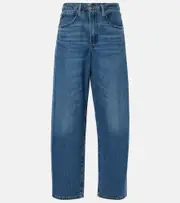 [Frame] Frame Mid-rise barrel-leg jeans 32 blue