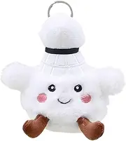 Plush Charm | Cute Badminton Decorative Doll Keyring | Plush Toy Key Chain For Backpacks, Cartoon Bag Pendant For Kids, Adults