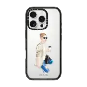 iPhone 16 Pro Impact Case Lady Drinking Coffee