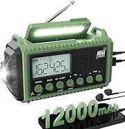 Emergency Radio, Solar Hand Crank Weather Radio