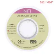 1Roll Dental Orthodontic Niti Open Coil Spring Spool Dia.012 Inch Length 3 Feet