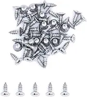 500X NUZAMAS 6G*6.5 304 Stainless Steel Self-Tapping Screws Cross Flat Countersunk Head Screw Miniature Screw Wood Screw Self-Tapping Screws and Wood Screw(ST3.5 * 6.5)