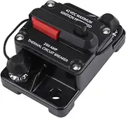 Circuit Breaker, Breaker Manual Reset Inline Inverter, Tool for Car ATV Marine Audio Rv Trolling Motors Power Protect (200A)