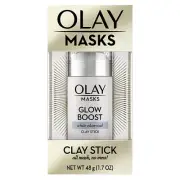 Olay Masks Glow Boost Clay Stick, White Charcoal, 48 g, EU SELLER