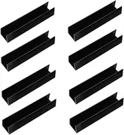 Abaodam 8PCS U Shaped Pet Gate Reinforcement Grooves Durable Indoor Gate Accessories for Stairs Doorways Friendly Safety for All Dog Breeds Lightweight Portable Design