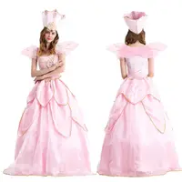 在飛比找蝦皮購物優惠-萬圣節服裝花仙子女王派對攝影演出森林粉色小精靈圣誕服裝公主裝
