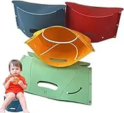 Pocket Folding Stool - 4X Travel Camping Folding Stool Small | Pocket Size Indoor Use Waterproof Furniture for Family Gathering for Hiking, Fishing