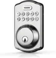 TEEHO TK001 Black Keyless Entry Door Lock with Keypad - Smart Deadbolt Lock