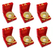 Silver Plated Light Weight Bowl Spoon Set with Red Box Diwali Christmas Eid W...