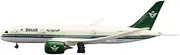 ﻿for Saudi Airlines B787 Aircraft Model Die-Cast Resin Aircraft with LED Lights 1:130 Scale 43cm(No LED)