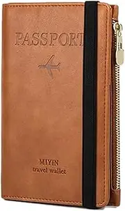 [Generic] Blocking Leather Card Wallet, Premium Wallet, 2025 New Genuine Leather RFID Blocking Card Holder Organizer Pocket Mini Minimalist Wallets(Brown,2PCS)