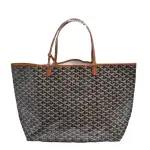 【GOYARD 高雅德】經典ST. LOUIS GM 防水帆布LOGO購物包(大-棕色AMALOUIS-GM51-BROWN)