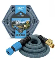 NEW Hydro Tech 25 Ft Expandable Burst Proof Hose Lightweight Kink Proof Blue