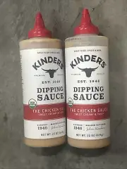 2 Bottles Kinder's The Chicken Sauce Wings (23.5 Ounce)