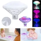 RGB Glow Light Underwater LED Diamond Float Light Pool Spa Hot Tub Floating Lamp