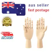 WOODEN HAND MANNEQUIN Flexible Movable Articulated Left Right Hand Model