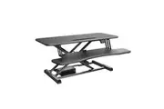 BRATECK Electric Sit-Stand Desk Converter with Keyboard Tray Deck Standard Surface Worksurface Up to 20kg