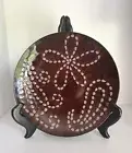 Pier 1 Imports Koshi Hana 8.5” Brown Floral Dots Stoneware Salad Plate Dish