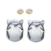 Shaw & Mason Chrome Zinc Die Cast Handles - Pair