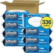 Cottonelle Fresh Feel Flushable Wet Wipes 8 Flip-Top Packs, 42 wipes per pack