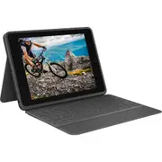Logitech Rugged Folio Rugged Keyboard/Cover Case (Folio) Apple iPad (10th Generation) Tablet - Graphite - Drop Resistant, Spill Resistant, Spill Dirt