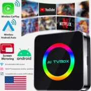 Android 13 CarPlay Smart Ai Box Wireless CarPlay Adapter For Netflix / Y ouTube