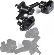 HYS Car Air Vent Holder for Stable Handheld CB Radio/Mobile Radio Speaker Mic Base with BeltClip & Universal Round Knob (K-5-AL)