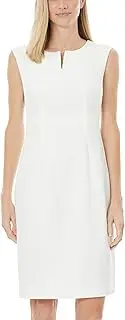 [Kasper] Women's Petite Sheath Dress with Cut Out