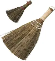 [Healvian] 2pcs Broom Set Sweeper Broom Dust Mops for Floor Cleaning Hand Rake Scoops Hand Held Broom
